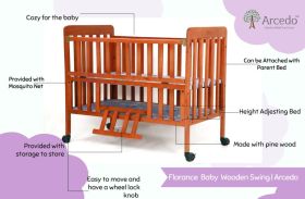 Arcedo-Florence Wooden Baby Cot