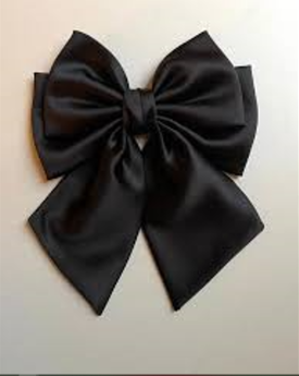 A Tiny Moppet-Black bow Barrette | Count 1 - ATM-0093