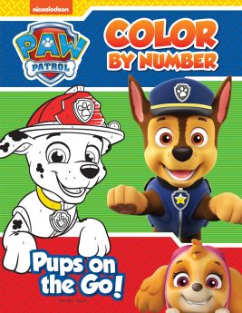 Wonderhouse-Pups on the Go: Paw Patrol, Color By Number Activity Book
