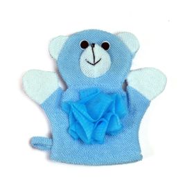 Baby Moo BFF Bear Blue Cartoon Bath Glove