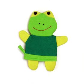 Baby Moo Cute Frog Green Cartoon Bath Glove