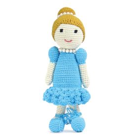 Nuluv-Happy Thread Necklace Doll Blue