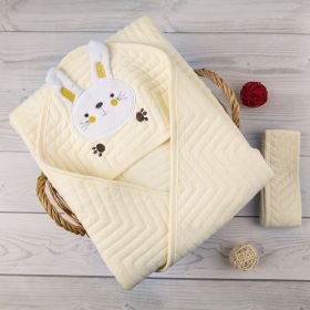 Baby Moo-Bunny Yellow Quilt
